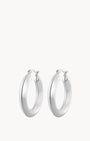 Bold Statement Hoop Silver