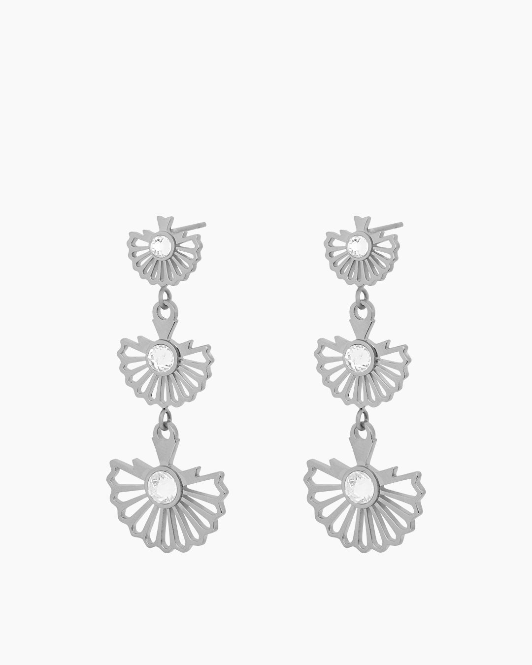 Imrewħa Dangling Earrings, Silver