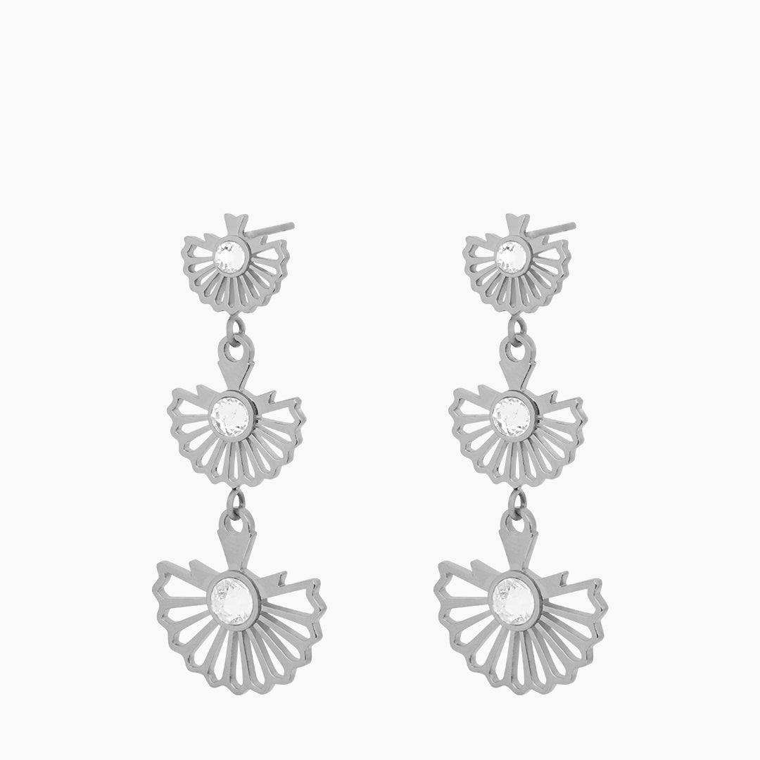 Imrewħa Dangling Earrings, Silver