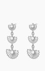 Imrewħa Dangling Earrings, Silver