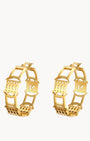 Gallarija Hollow Statement Hoop Earrings