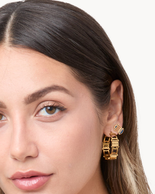 Gallarija Hollow Statement Hoop Earrings
