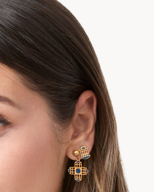 Blue Gallarija Dainty Stud Earrings