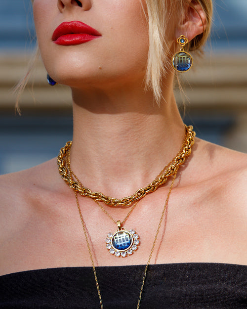 Blue Dazzling Gallarija Necklace