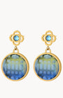 Blue Dazzling Gallarija Dangling Earrings