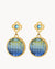 Blue Dazzling Gallarija Dangling Earrings
