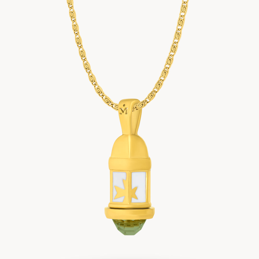 August Birthstone Passion Gardjola Dainty Twist Necklace