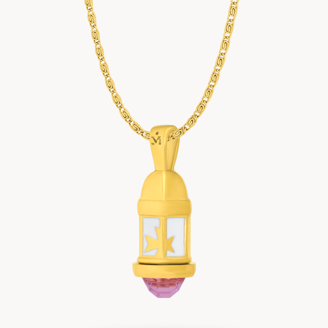 July Birthstone Passion Gardjola Dainty Twist Necklace