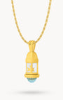 March Birthstone Passion Gardjola Dainty Twist Necklace