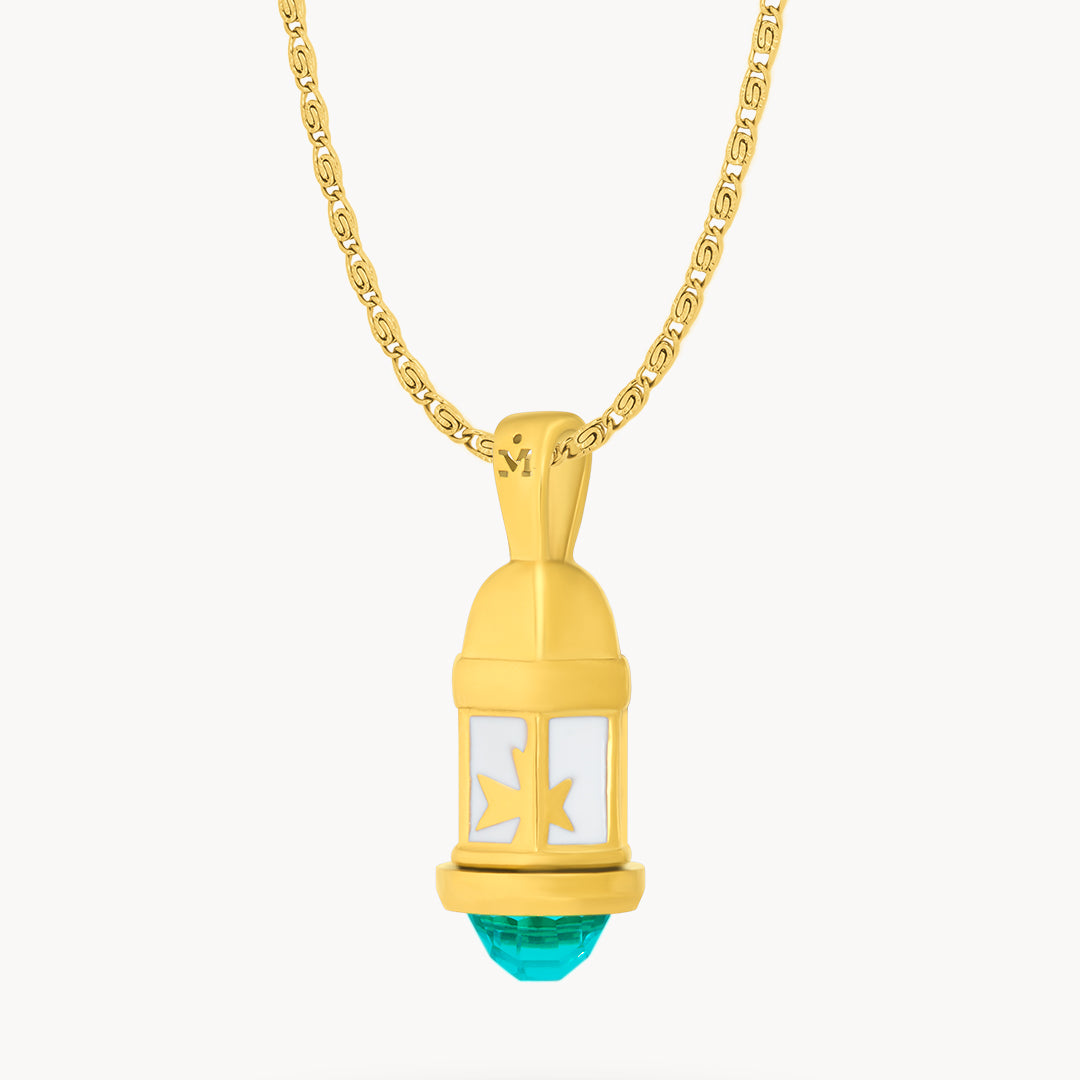 May Birthstone Passion Gardjola Dainty Twist Necklace