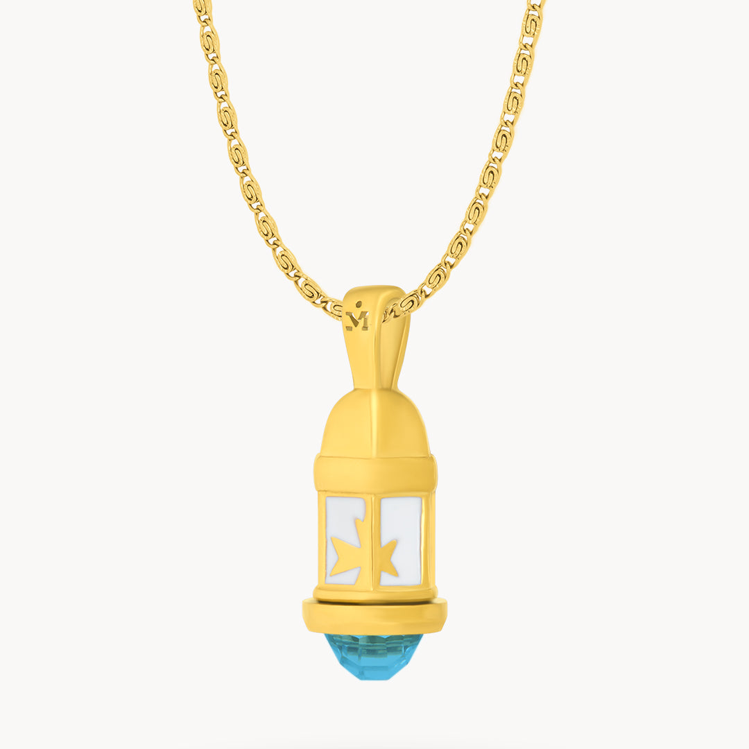 September Birthstone Passion Gardjola Dainty Twist Necklace
