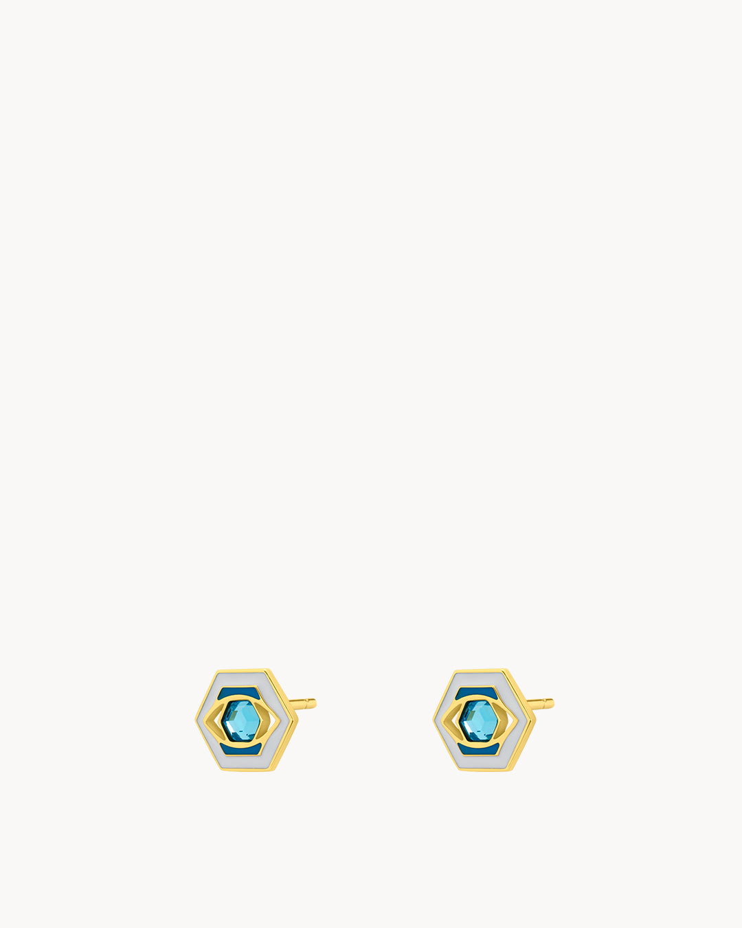 Evil Eye Gardjola Stud Earrings