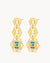 Evil Eye Gardjola Statement Dangling Earrings