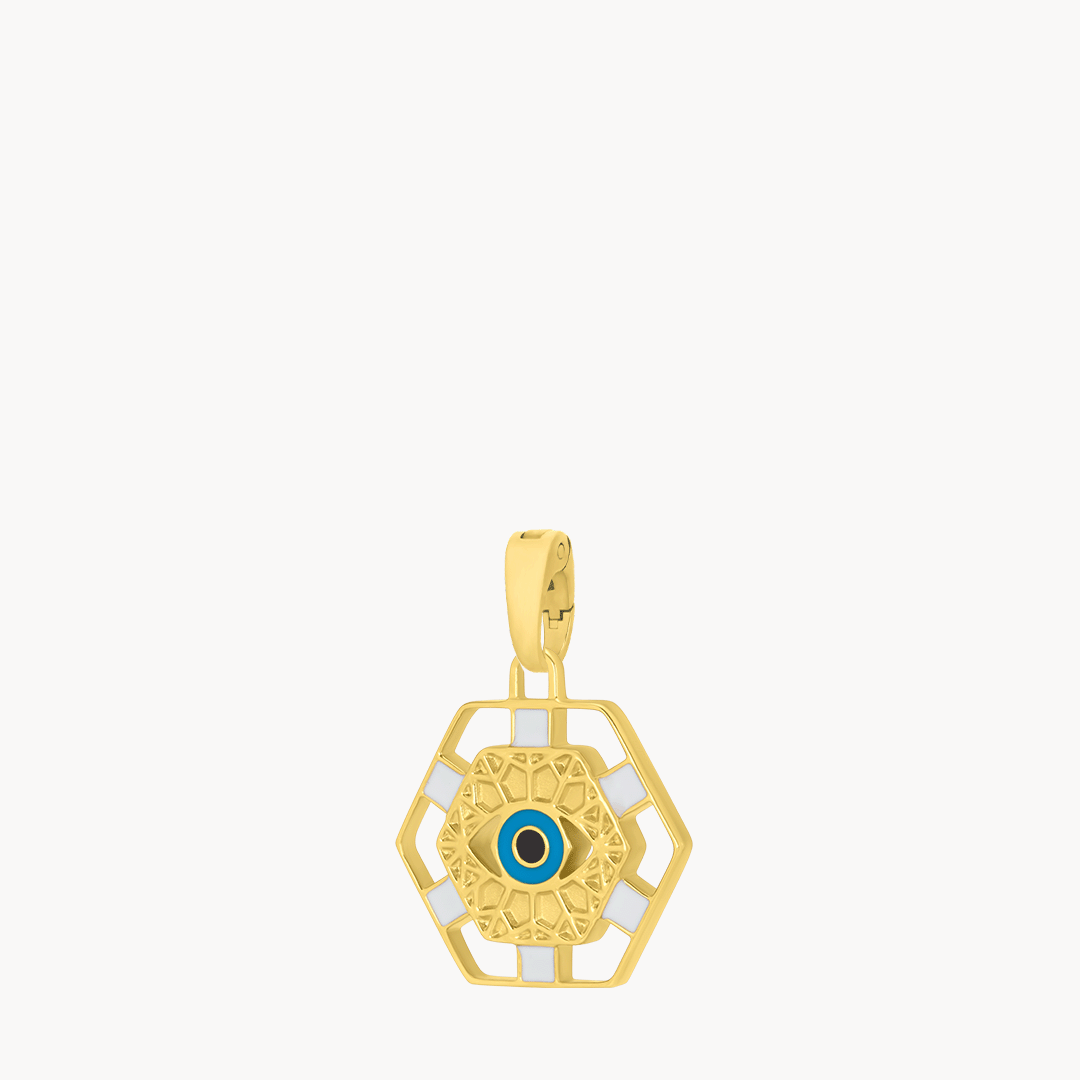 Evil Eye Gardjola  Reversible Pendant