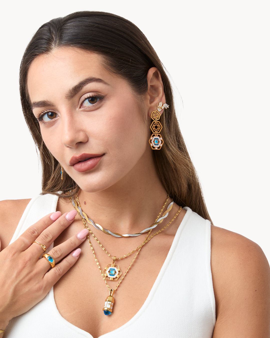 Evil Eye Gardjola Reversible Necklace