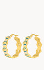 Evil Eye Gardjola Statement Hoop Earrings