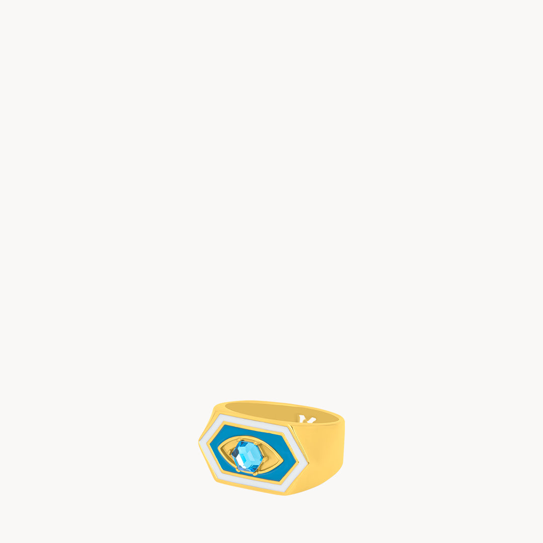 Evil Eye Gardjola Statement Ring