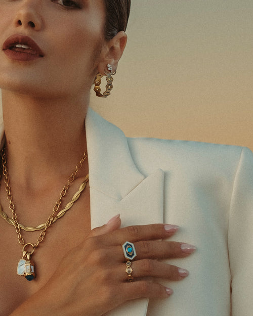 Evil Eye Gardjola Statement Ring