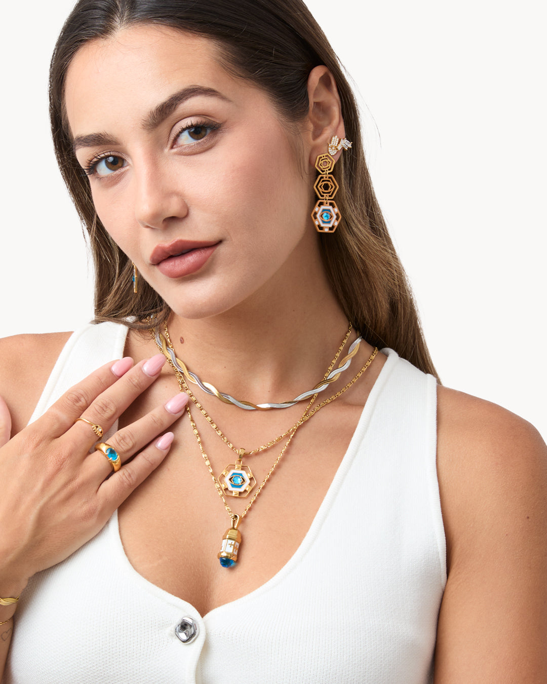 September Birthstone Passion Gardjola Dainty Twist Necklace