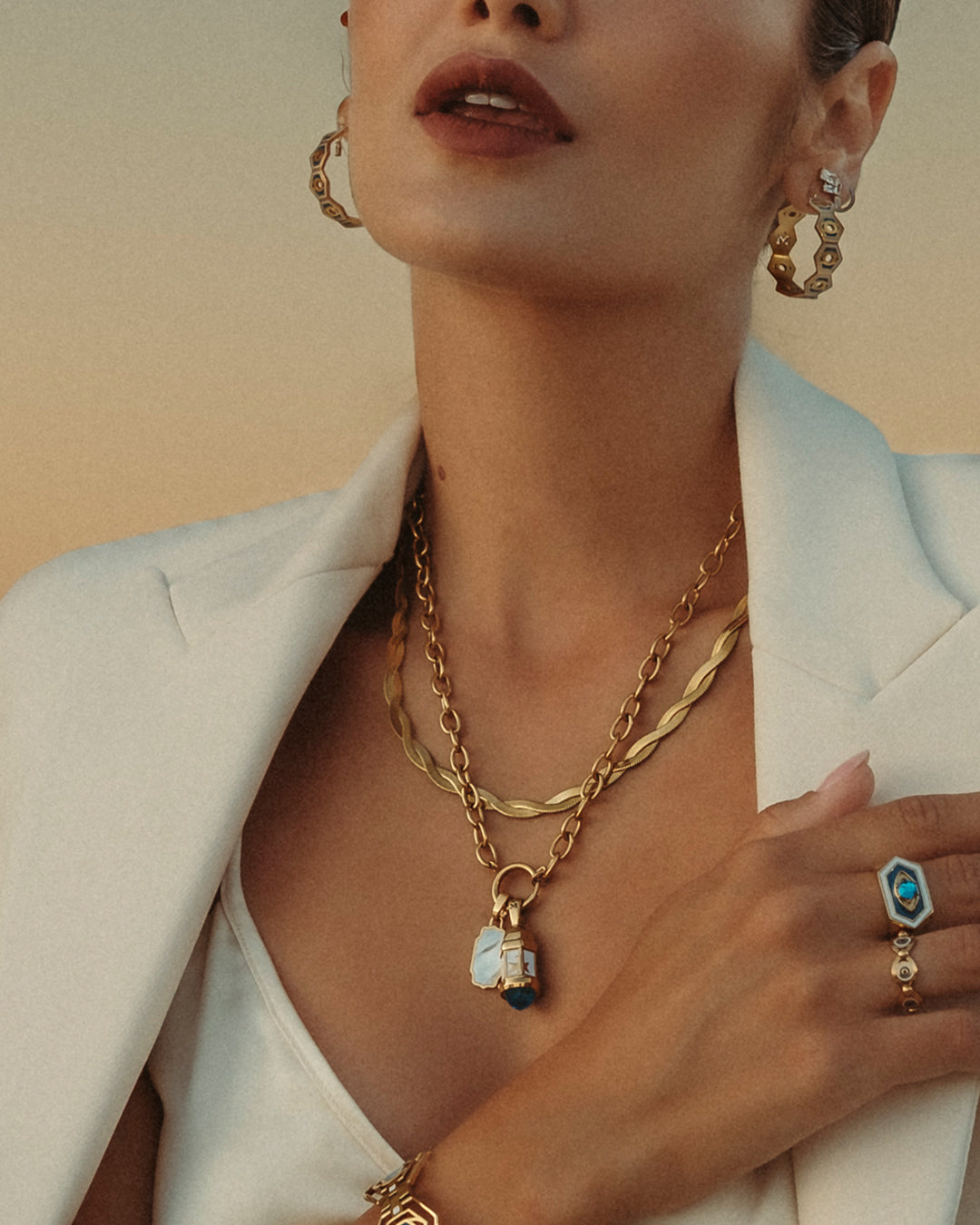 August Birthstone Passion Gardjola Dainty Twist Necklace