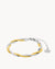 Double Snake Gold And Silver Chain Bracelet