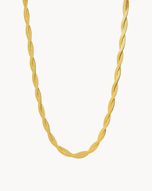 Double Snake Chain Necklace