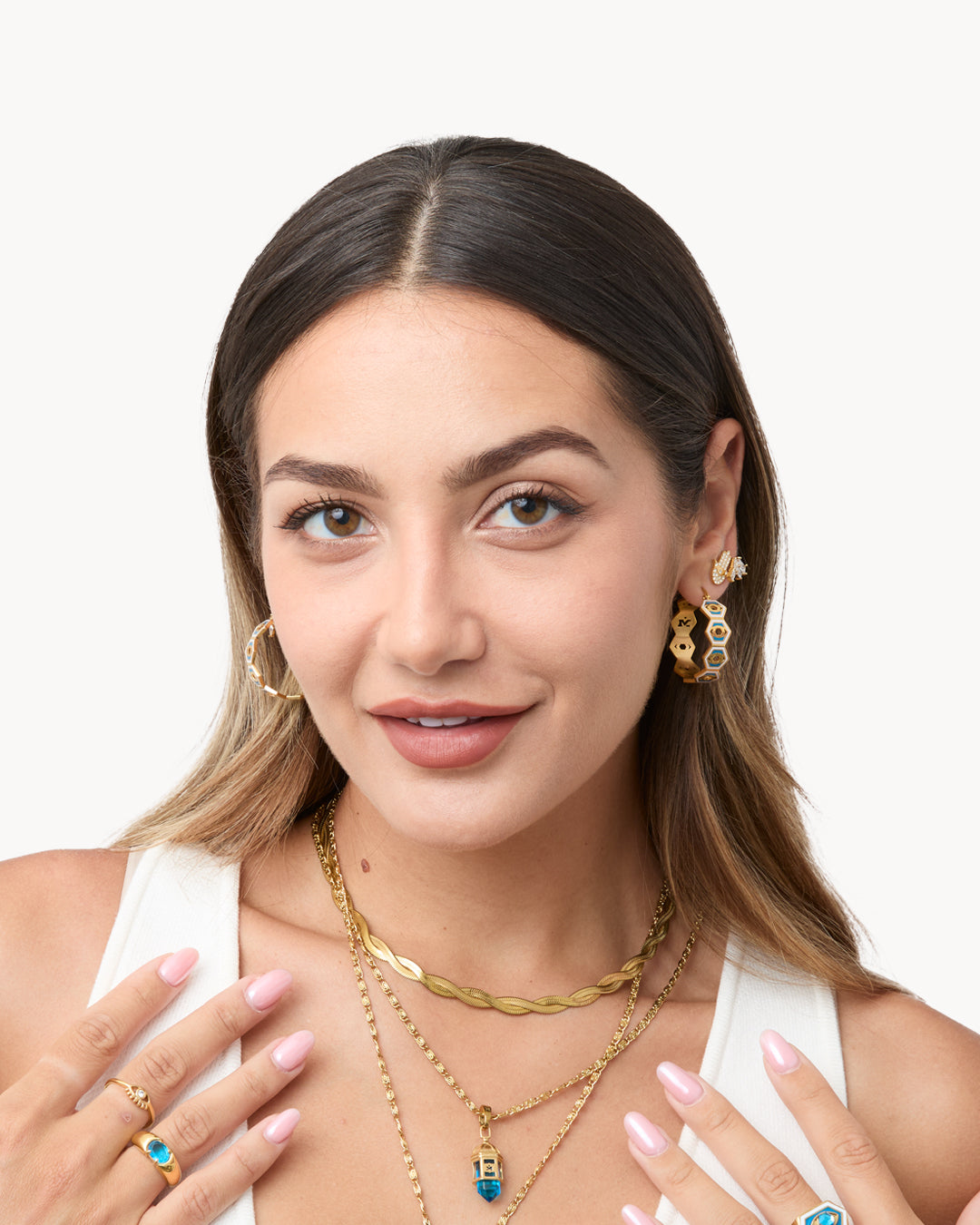 Double Snake Chain Necklace