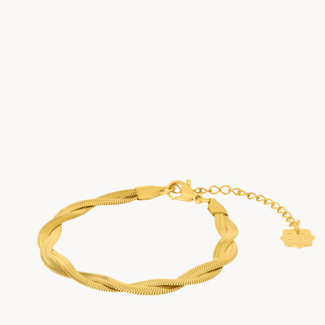 Double Snake Chain Bracelet