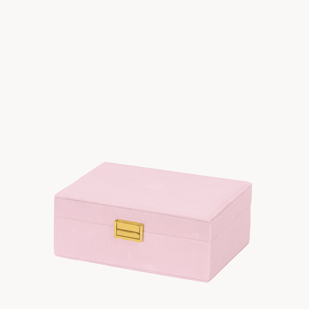 Pink Velvet Jewellery Box