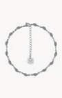 Feather Anklet, Silver