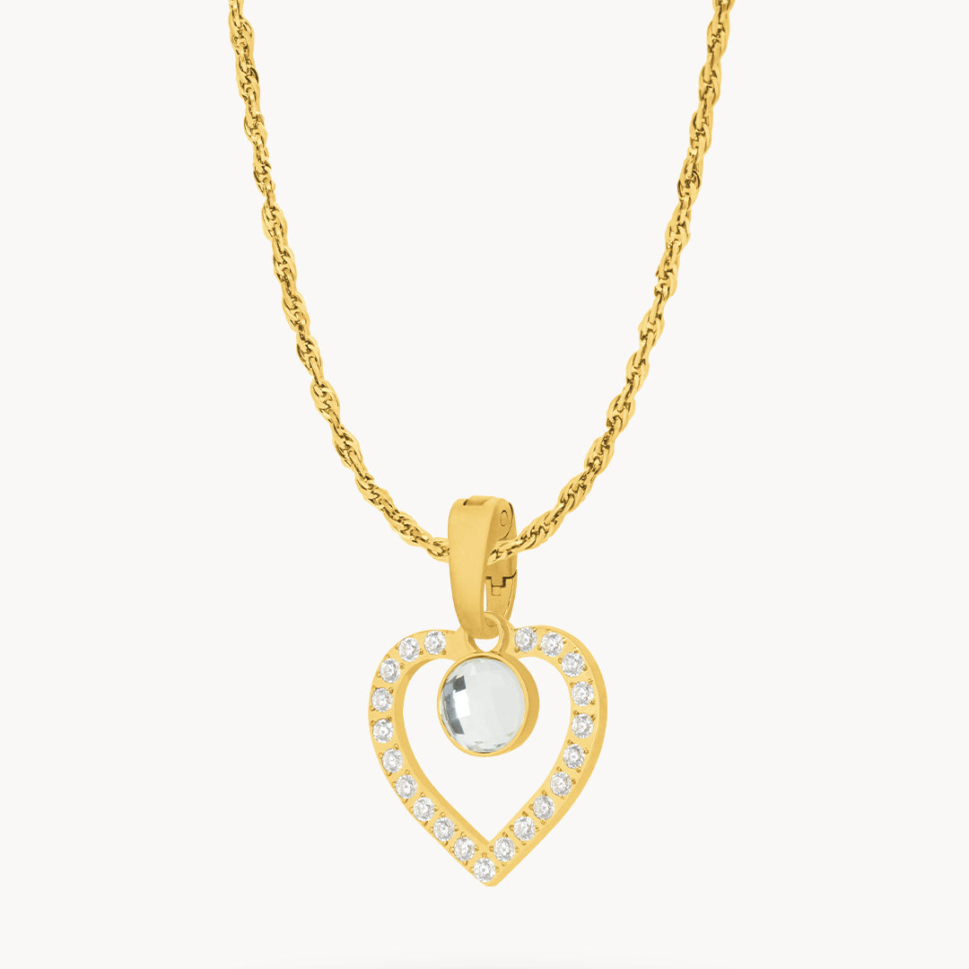 April Heart Ħabbata Starlight Necklace Set