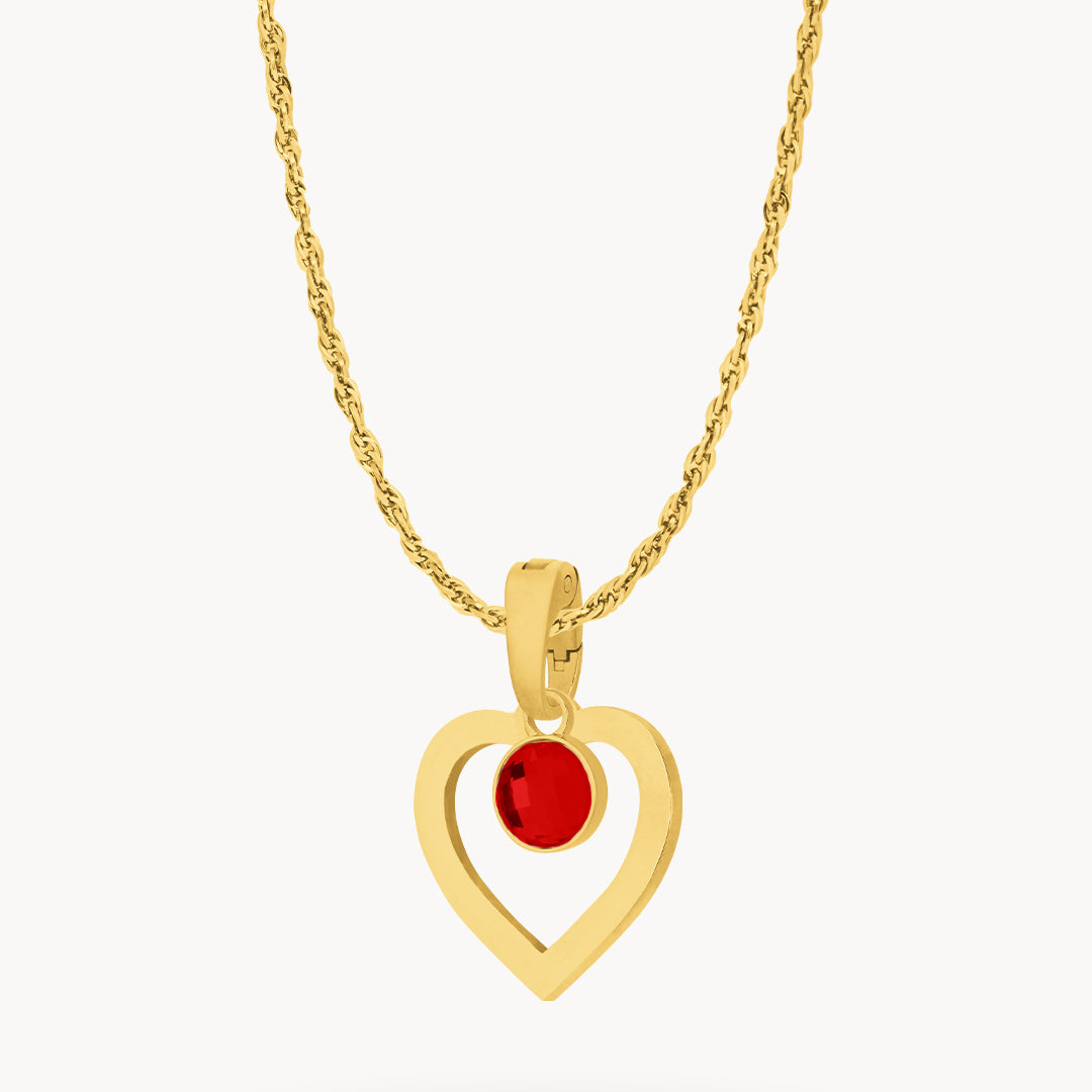 January Heart Ħabbata Necklace Set