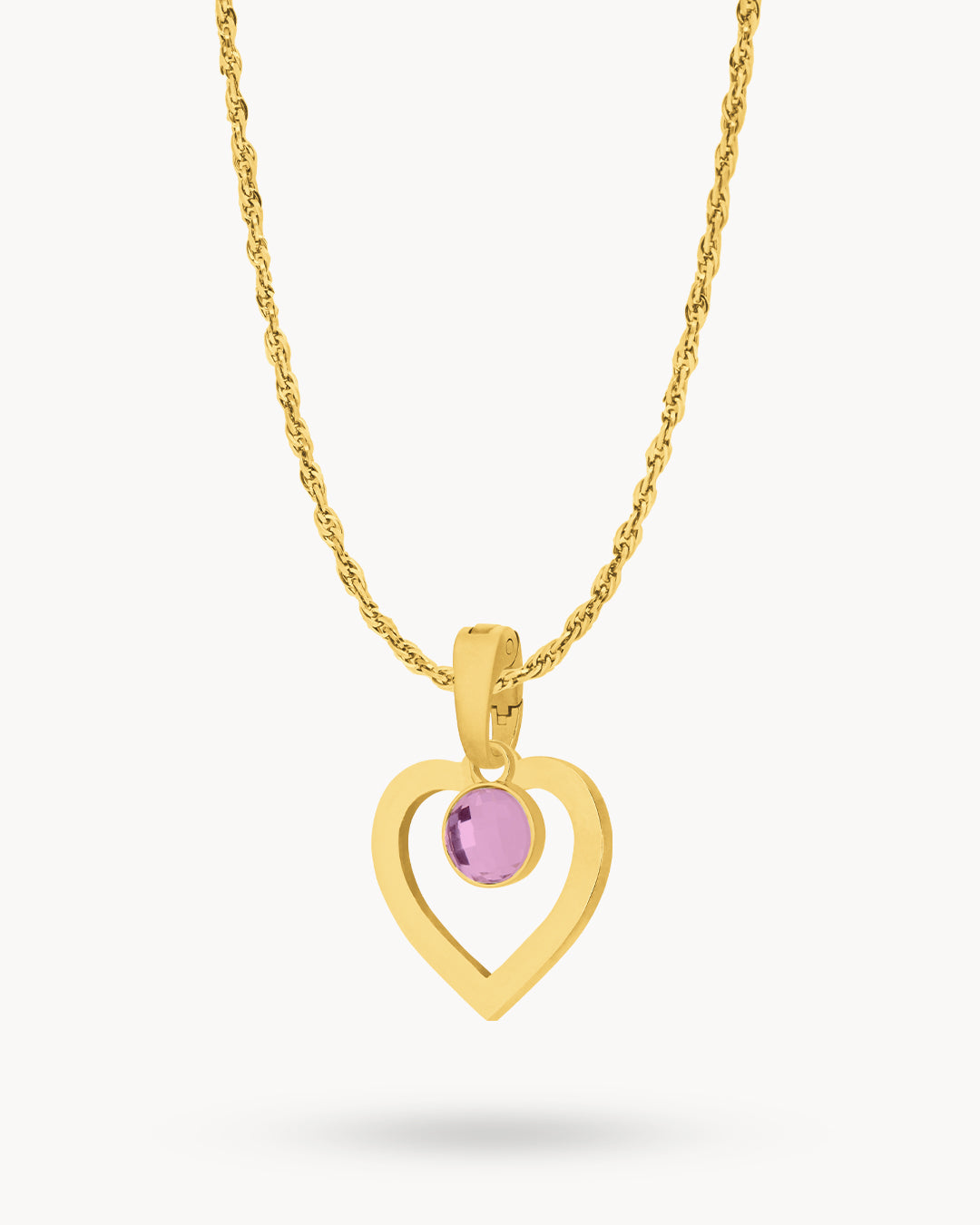 February Heart Ħabbata Necklace Set