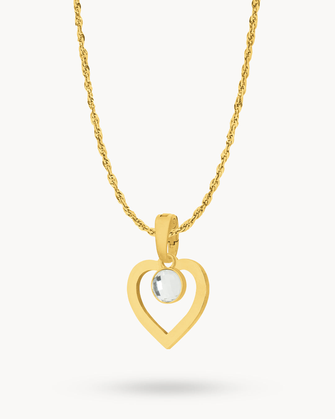 April Heart Ħabbata Necklace Set