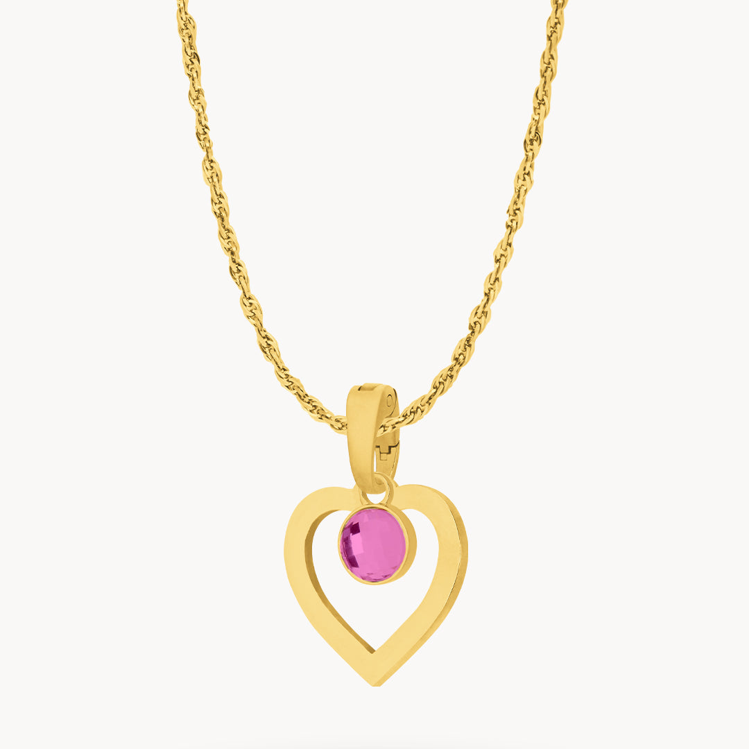 July Heart Ħabbata Necklace Set