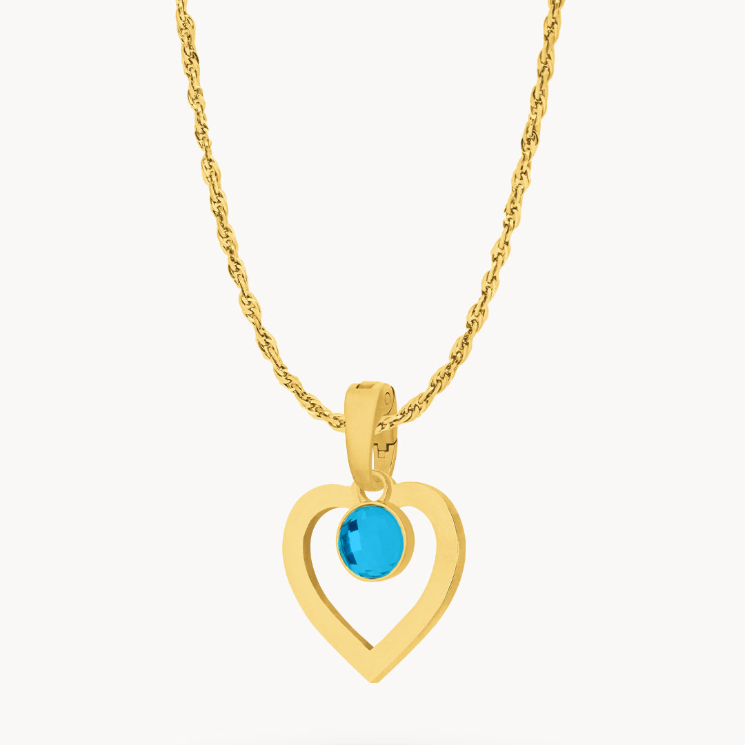 September Heart Ħabbata Necklace Set