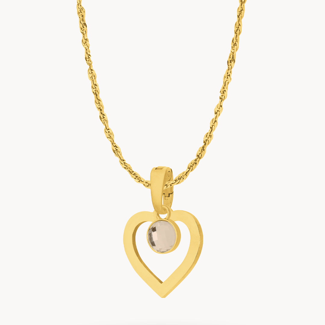 October Heart Ħabbata Necklace Set