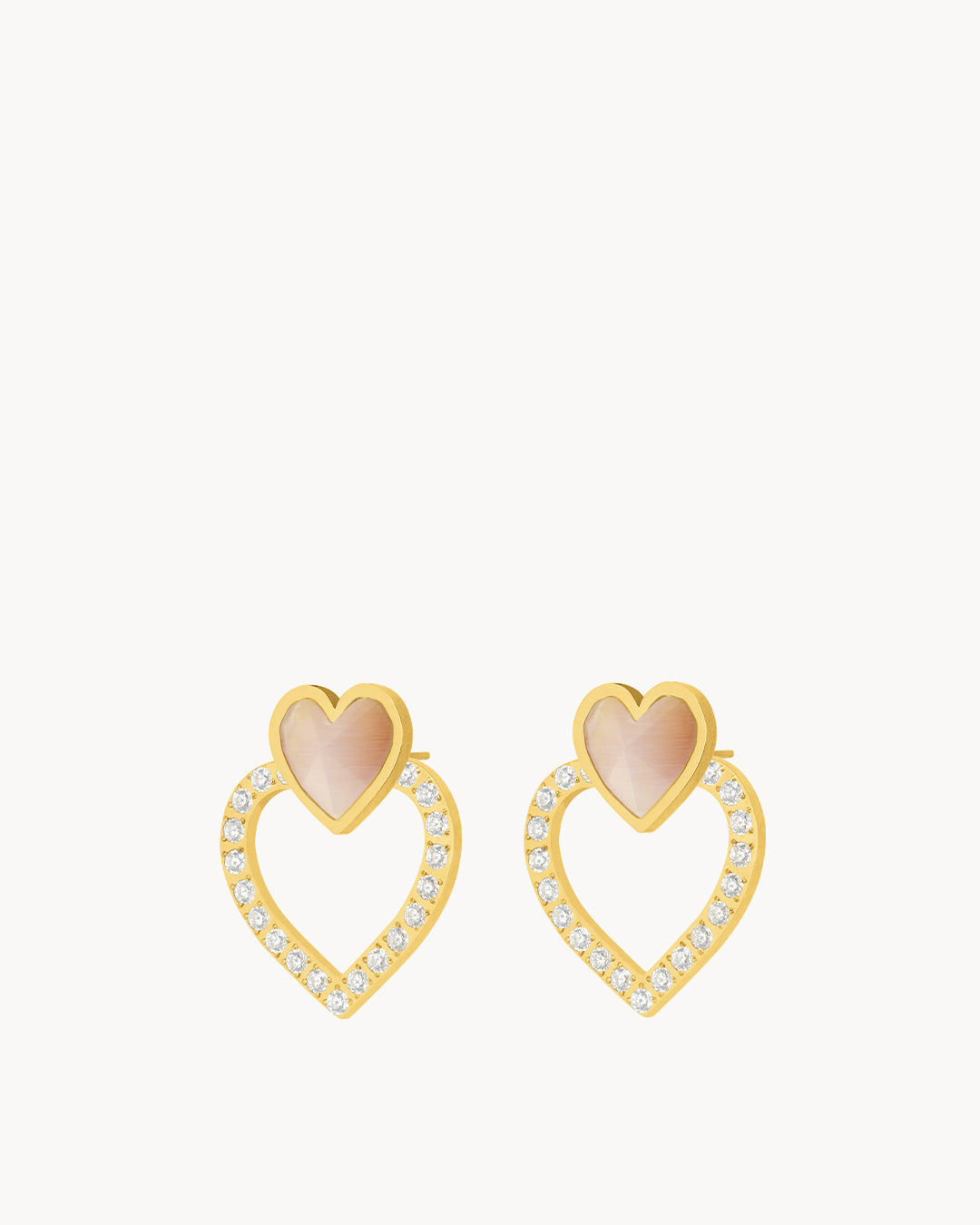 Pure Love Heart Ħabbata Starlight Earring Set