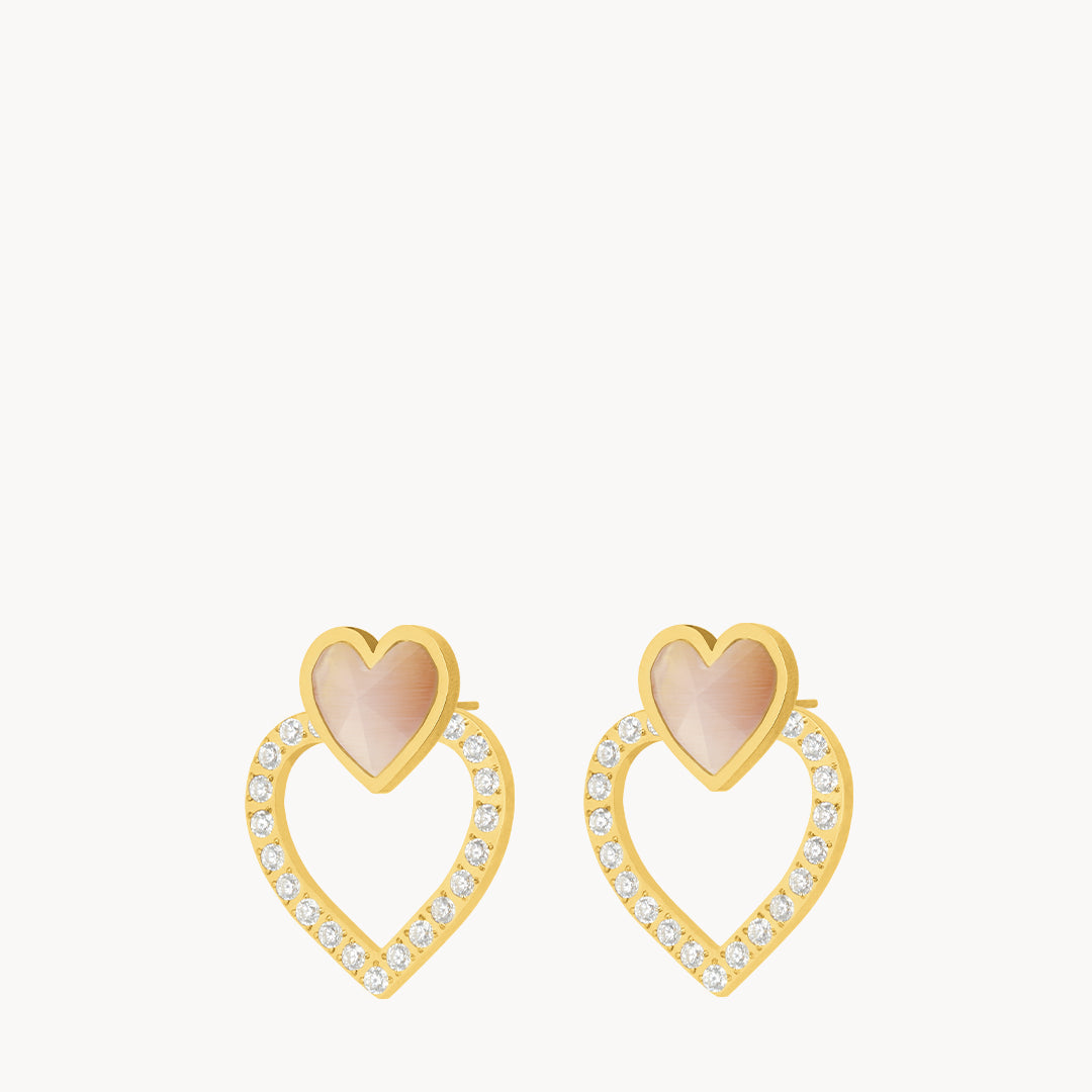 Pure Love Heart Ħabbata Starlight Earring Set