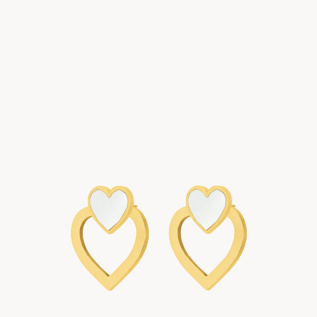 Protection Heart Ħabbata Earring Set