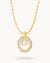 April Birthstone Octagon Ħabbata Statement Starlight Halo Necklace Set
