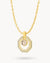 October Birthstone Octagon Ħabbata Statement Starlight Halo Necklace Set