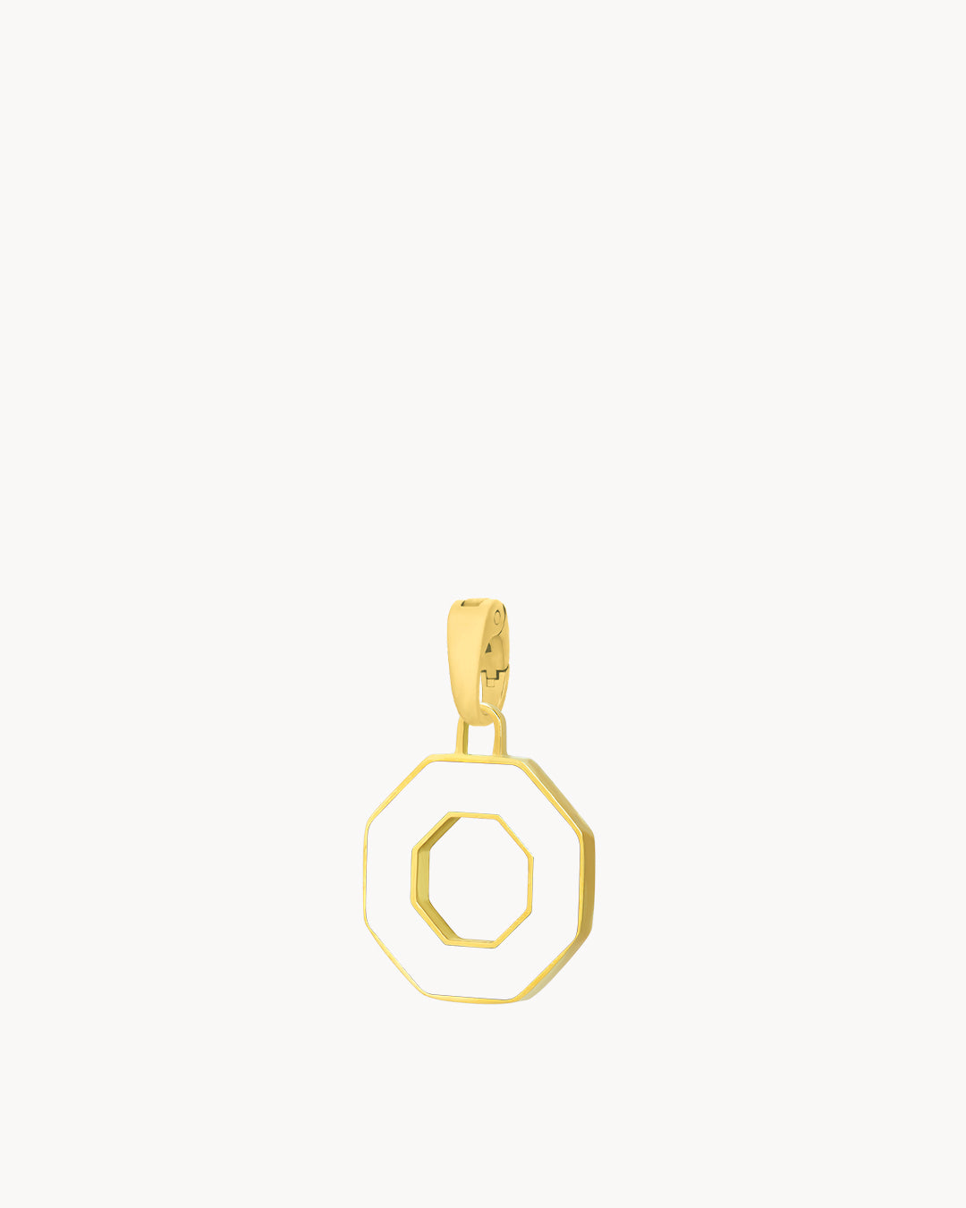 Octagon Habbata White and Blue Reversible Pendant