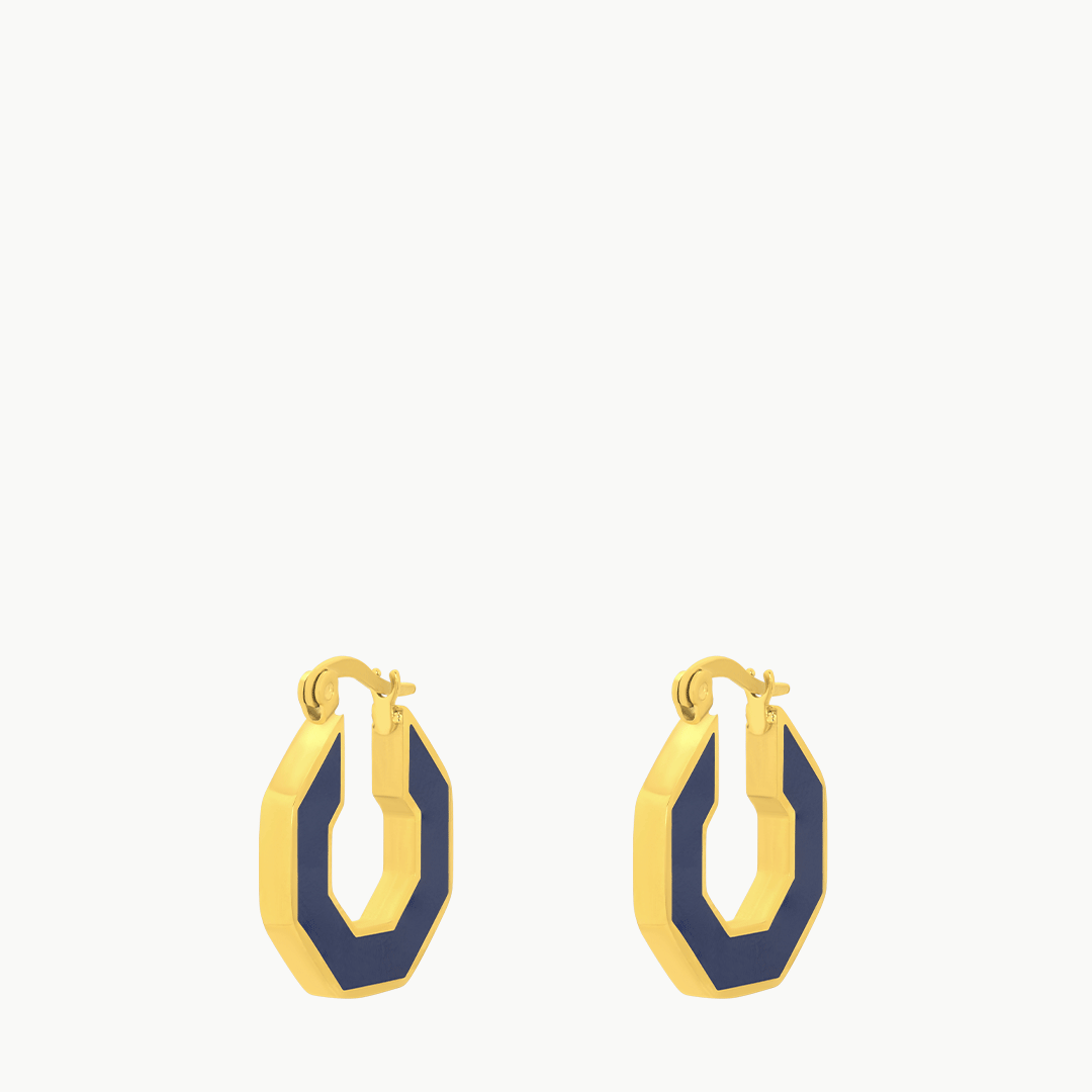 Octagon Ħabbata White and Blue Reversible Hoops