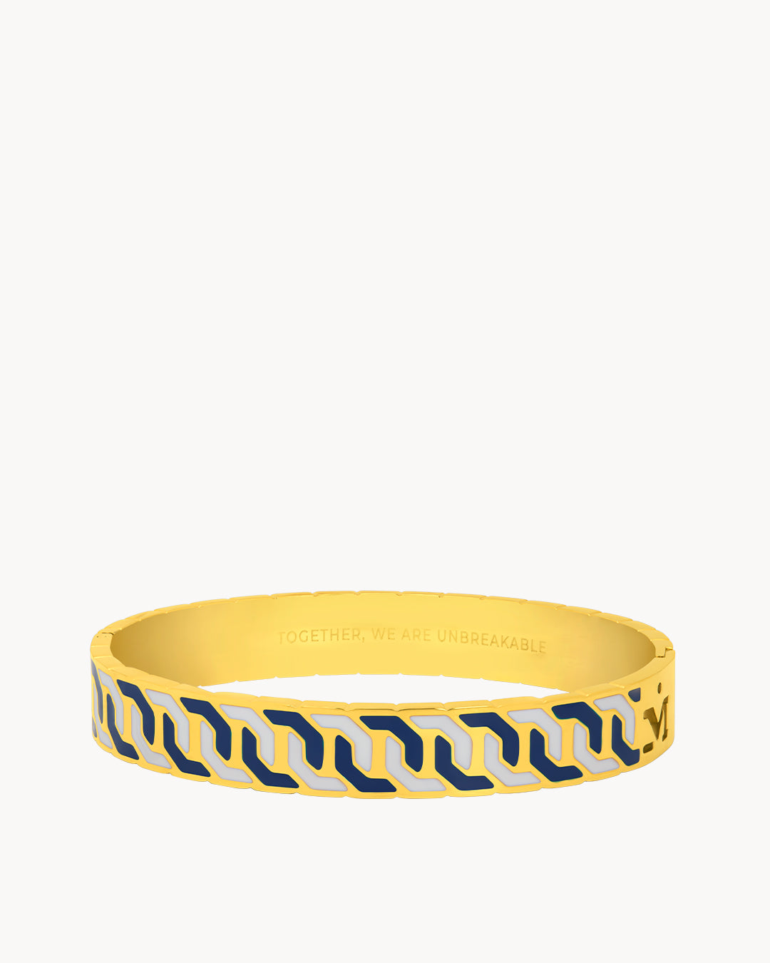 Octagon Ħabbata Blue and White Bangle