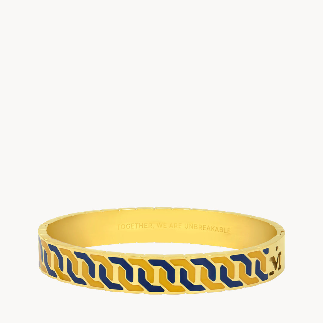 Octagon Ħabbata Yellow & Blue Bangle