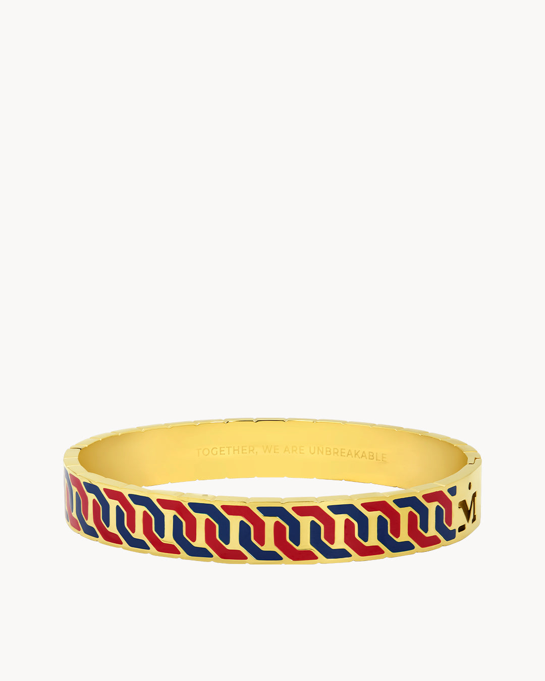 Octagon Ħabbata Blue and Red Bangle
