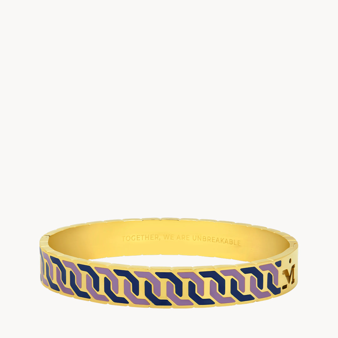 Octagon Ħabbata Blue & Purple Bangle