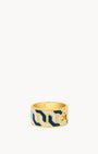 Octagon Ħabbata Blue And White Ring