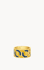 Octagon Ħabbata Blue and Yellow Ring